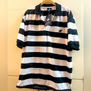 PACIFIC POLO CLUB T-SHIRT Striped - SIZE XL NWT